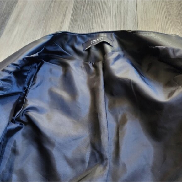 ZARA FAUX LEATHER JACKET - Picture 10 of 15